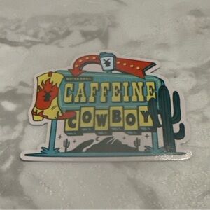 Dutch Bros AUGUST 6th 2025 STICKER!!!!! 🤩 “CAFFEINE COWBOY”🤠